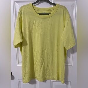 BP Nordstrom Soft Yellow Short Sleeve Tee, Size Large NWT